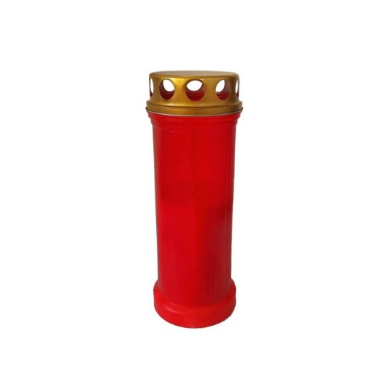 Candela Parafina cu Capac Tip 4Z OTI, Timp Ardere 48 h, Rosie, Lumanare Candela, Lumanari si Candele, Candele din Parafina, Candele pentru Exterior, Candele pentru Sarbatori, Candele cu Capac, Candela cu Capac