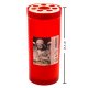 Candela Parafina cu Capac, Timp Ardere 60 h, 155x65 mm, Culoare Rosie, Lumanare Candela, Lumanari si Candele Tip 40, Candele din Parafina, Candele pentru Exterior, Candele pentru Sarbatori, Candele cu Capac, Candela cu Capac Metalic