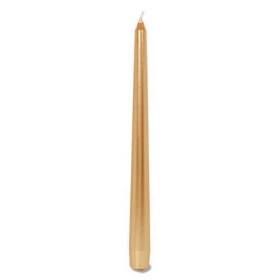 Set 10 Lumanari pentru Masa Duni Antique, 26 cm, Aurii, Lumanari Aurii pentru Masa, Lumanari Decorative Masa, Set Lumanari Lungi pentru Decor, Set Lumanari Aurii Decorative pentru Interior, Lumanare Aurie Decorativa