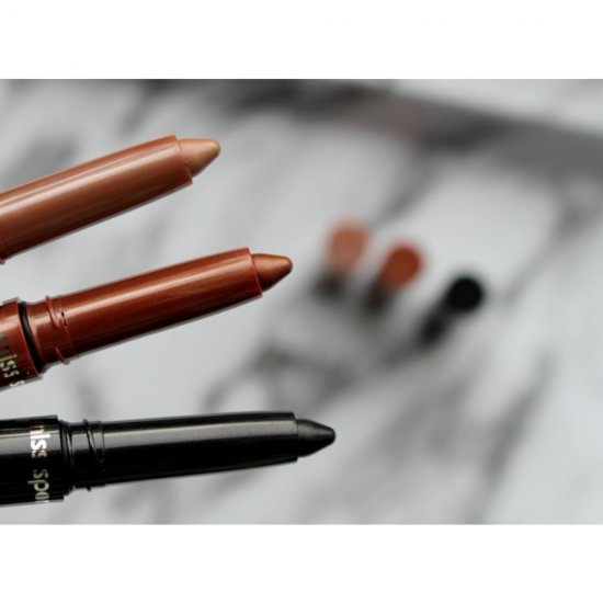 Creion pentru Pleoape MISS SPORTY Crazy Smoky, 100 Chocolate, 1.3 g, Creion pentru Ochi, Creion Ochi pentru Machiaj, Creion pentru Contur Ochi, Creion Retractabil pentru Pleoape, Creion de Pleoape Maro, Creion pentru Machiaj Pleoape