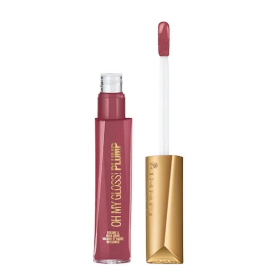 Gloss de Buze RIMMEL LONDON Oh My Gloss Plump, 211 Mauve Mama, 6.5 ml, Gloss pentru Buze, Gloss de Buze Colorat, Luciu pentru Buze, Gloss de Buze cu Efect de Volum, Luciu de Buze Roz, Gloss Hidratant pentru Buze, Gloss pentru Buze Pline