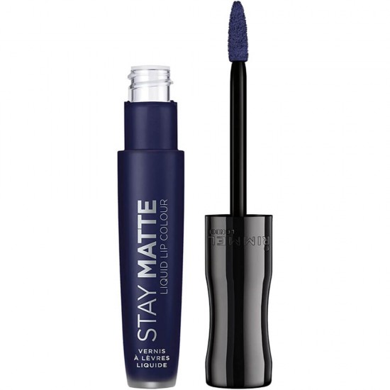 Ruj Lichid Mat RIMMEL LONDON Stay Matte, 830 Blue Iris, 5.5 ml, Ruj de Buze, Ruj pentru Buze, Ruj Lichid de Buze, Ruj Rezistent pentru Buze, Ruj Mat Rezistent la Transfer, Ruj Acoperire Mare, Ruj Mat Puternic Pigmentat, Ruj de Buze Mat Rimmel London