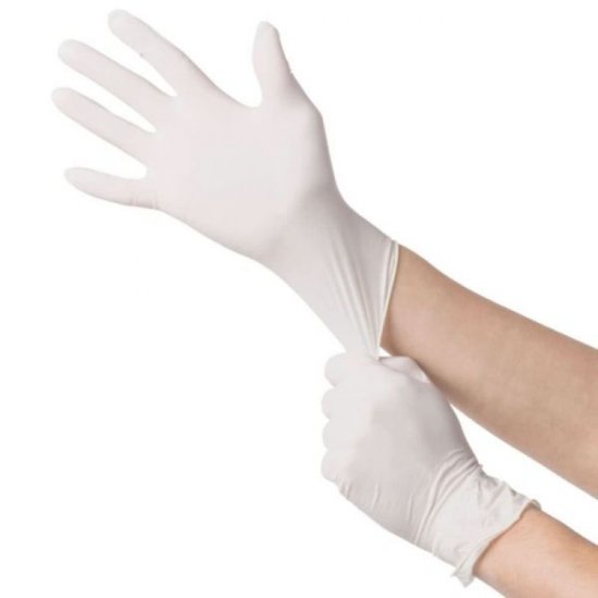 Set 100 Manusi din Latex Pudrate Zorex Clasic, Marime XL, Culoare Alba, Manusi de Unica Folosinta, Manusi pentru Catering, Manusi pentru Examinare, Manusi Latex