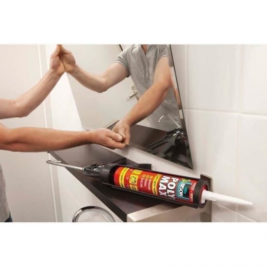 Adeziv si Etanseizant BISON Poly Max Original Express, 425 g, Culoare Alb, Adeziv Universal, Adeziv Multisuprafete, Adeziv Aplicare Pistol, Adeziv pentru Pistol