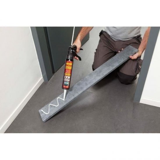 Adeziv si Etanseizant BISON Poly Max Original Express, 425 g, Culoare Alb, Adeziv Universal, Adeziv Multisuprafete, Adeziv Aplicare Pistol, Adeziv pentru Pistol