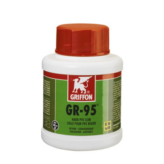 Adeziv Rigid pentru PVC GRIFFON GR-95, 1L, Certificat Komo, Adeziv pentru Tevi din PVC, Adeziv de PVC, Adeziv Rigid pentru PVC, Adeziv pentru Lipire PVC, Adeziv pentru Materiale PVC, Adeziv Rigid pentru Lipit PVC