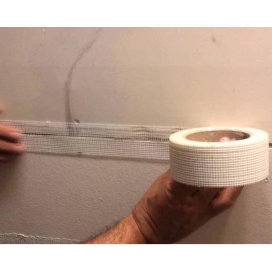 Banda Fibra de Sticla, 50mm x 25m, Materiale Constructii, Finisaje si Amenajari Interioare, Banda Fibra de Sticla pentru Fisuri, Banda Fibra de Sticla pentru Rosturilor, Banda Autoadeziva Fibra de Sticla, Banda de Imbinare din Fibra de Sticla