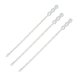 Set 100 Coliere Fixare Nylon, 4.5x210 mm, Alb, 2 Posibilitati de Fixare, Reutilizabile, Colier din Nylon pentru Fixare, Colier de Plastic Doua Pozitii de Fixare, Coliere de Plastic, Colier Reutilizabil, Soricei de Plastic Reutilizabili