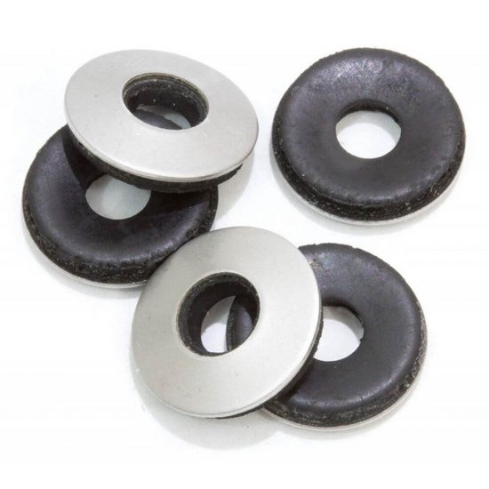 Set 1000 Saibe Zincate cu Membrana Cauciucata EPDM, 4.8x16 mm, Set Saibe cu Membrana Cauciucata EPDM, Saiba cu Otel si Cauciuc, Set Saibe Otel si Cauciuc EPDM, Accesorii Montaj, Elemente de Fixare Demontabile, Piulite si Saibe de Uz General