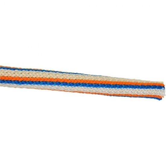 Snur Polipropilena, 16mm x 50m, Invelis Exterior Crosetat, Alb, Rosu, Albastru, Snur PP, Franghie Polipropilena, Sfoara Polipropilena, Franghie cu Invelis Impletit, Snururi PP Impletite, Franghii PP, Sfori PP, Sfoara de Plastic, Snur de Pastic