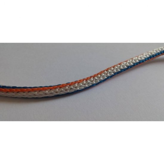 Snur Polipropilena, 5mm x 250m, Invelis Exterior Crosetat, Alb, Rosu, Albastru, Snur PP, Franghie Polipropilena, Sfoara Polipropilena, Franghie cu Invelis Impletit, Snururi PP Impletite, Franghii PP, Sfori PP, Sfoara de Plastic, Snur de Pastic