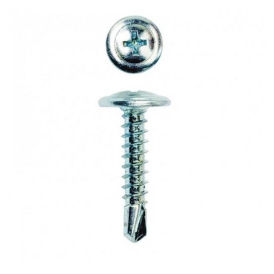 Set 1000 Suruburi Autoforante Cap Plat si Saiba, 4.2x13 mm, Suruburi Autoforante cu Cap Plat, Suruburi pentru Tabla, Suruburi pentru Metale, Surub Autoforant Cap Plat, Surub pentru Tabla, Surub pentru Metal
