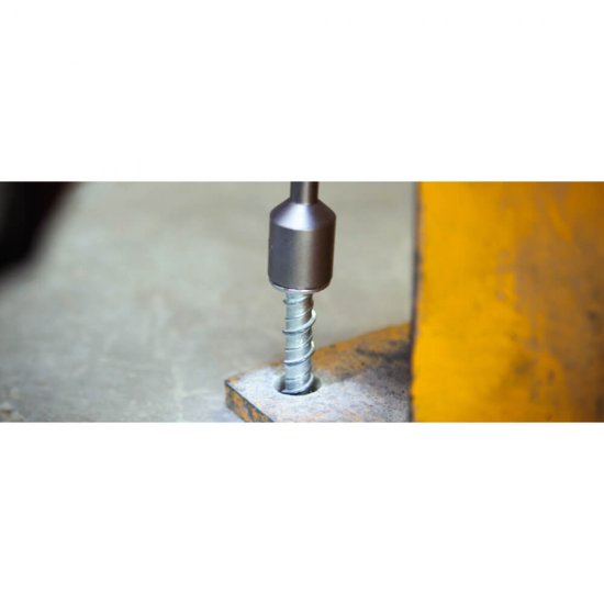Set 100 de Suruburi Zincate pentru Beton, 7.5x182 mm, Surub Zincat pentru Beton, Surub Zincat din Otel, Surub din Otel Zincat, Surub din Otel pentru Beton, Surub cu Filet Continuu, Suruburi Zincate pentru Beton