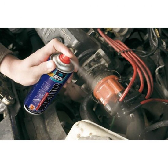 Lubrifiant Universal Bison Silicone, 400 ml, Spray, Actiune Instanta, Spray Lubrifiant pe Baza de Silicon, Spray Lubrifiant Siliconic, Lubrifiant Universal Bison, Lubrifianti Universali, Spray Anti-Rugina, Spray pentru Prevenirea Ruginei