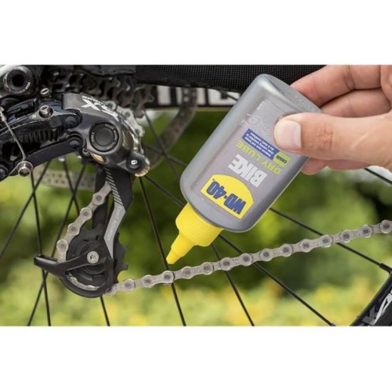 Lubrifiant Uscat pentru Lanturi WD-40 100 ml, Bike Dry Lube, Lubrifiant Uscat, Lubrifiant pentru Lanturi de Biciclete, Lubrifiant Uscat pentru Lanturile Bicicletei, Solutie de Lubrifiere Uscata, Solutie pentru Lubrifierea Lanturilor de Bicicleta