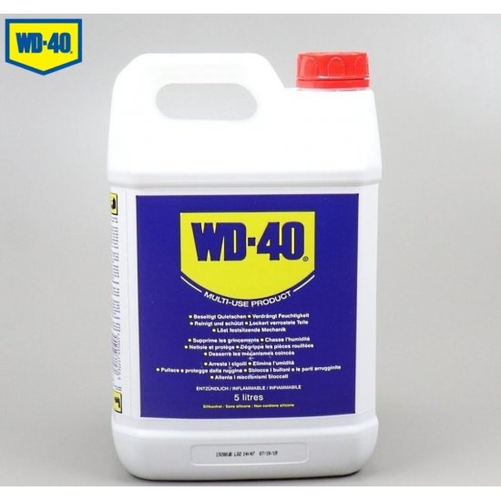 Lubrifiant Multifunctional WD-40, 5L, Solutie Lubrifianta, Solutie Lubrifianta Universala, Solutie Lubrifianta Multifunctionala, Solutie pentru Lubrifiere, Solutie de Lubrifiere Universal, Solutie de Lubrifiere Multifunctional