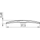Profil de Trecere din Aluminiu 2829, 37.5 mm x 0.9 m, Argintiu, Profil de Trecere, Profil de Trecere Pardoseli, Profil de Trecere Aluminiu, Profil de Trecere Fara Diferenta la Nivel, Profil Trecere Pardoseli