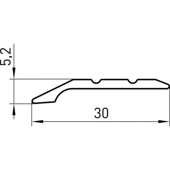 Profil de Trecere din Aluminiu 4721, 2.7 m, Auriu, Diferenta de Nivel, Profil de Trecere, Profil de Trecere Pardoseli, Profil de Trecere Aluminiu, Profil de Trecere pentru Diferenta de Nivel, Profil Trecere Pardoseli