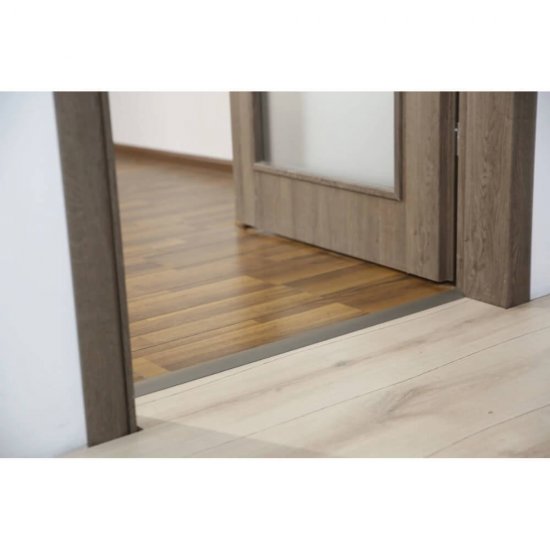 Profil Trecere cu Functie Dubla 4155, 41mm x 0.9m, Aluminiu, Frasin Gri, Profil Trecere Pardoseala, Profil de Trecere Functie Dubla, Profil de Trecere Aluminiu, Profile de Trecere Parchet, Profil Trecere cu Functie Dubla Pardoseli