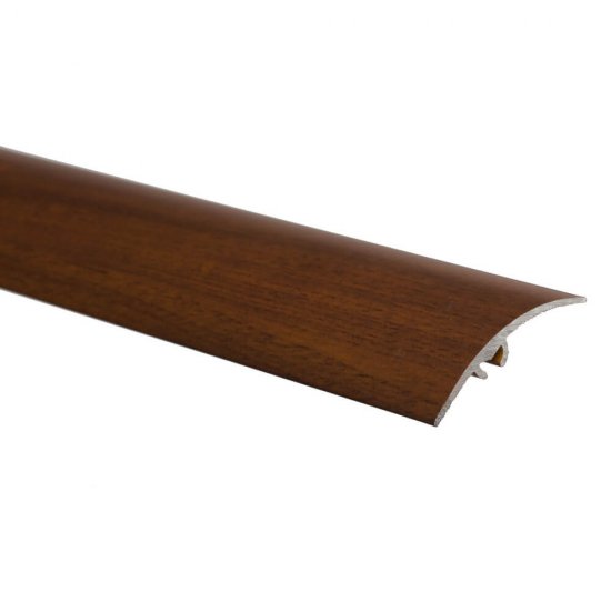Profil Trecere cu Functie Dubla 4155, 41mm x 0.9m, Aluminiu, Nuc, Profil Trecere Pardoseala, Profil de Trecere Functie Dubla, Profil de Trecere Aluminiu, Profile de Trecere Parchet, Profil Trecere cu Functie Dubla Pardoseli