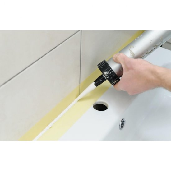 Silicon Sanitar Sentosa, 280 ml, Alb, Tub de Silicon, Produse Sentosa de Constructii, Silicon Sanitar Ieftin, Silicon Sentosa 280ml,  Silicon Sanitar Alb, Silicon Alb Sigilant, Silicon Universal Alb