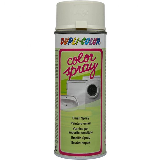 Vopsea Spray Decorativa DUPLI-COLOR Color Spray, 400ml, Alb, Suprafete Emailate, Vopsea Spray, Vopsea Spray Decorativa, Vopsea Spray Alba, Vopsea pentru Suprafete Emaliate, Vopsea Alba, Spray Colorat pentru Decoratiuni, Vopsea Alba Suprafete Emailate