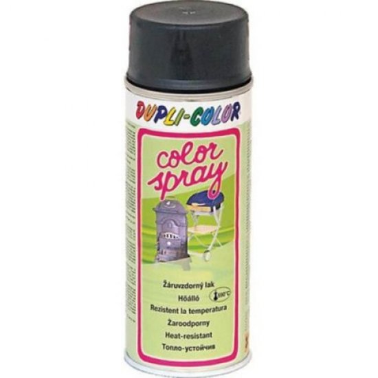 Vopsea Spray Rezistenta la Temperatura de 690 de Grade DUPLI-COLOR, 400ml, Negru, Vopsea Spray, Vopsea Spray Decorativa, Vopsea Spray Neagra, Vopsea Rezistenta la Caldura, Spray Vopsea Termorezistenta, Vopsea Rezistenta la 690 Grade