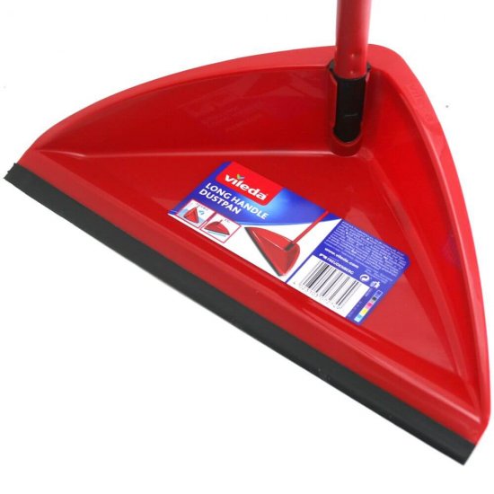 Faras cu Maner Flexibil Vileda Flexi, 27.5x7.5x79.5 cm, Rosu, Farase, Vileda Flexi Farase cu Coada Lunga, Farase cu Maner Flexibil, Farase din Plastic cu Coada, Faras din Plastic cu Maner pentru Curatenie, Farase Inalte din Plastic, Farase pentru Menaj
