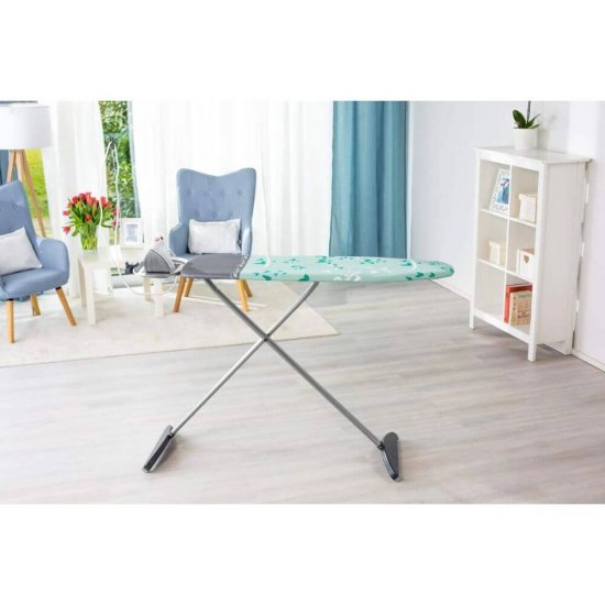 Husa Bumbac pentru Masa de Calcat Vileda Park&Go, Marime Universala, Culoare Gri si Verde, Huse Bumbac Universale pentru Masa de Calcat, Huse Mese de Calcat, Huse Bumbac pentru Masa de Calcat