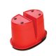 Galeata Mop Bicompartimentata 16 L, cu Storcator, Polipropilena, Rosie, Galeti Bicompartimentate cu Storcator, Galeti Plastic cu Storcator, Galeti 16 Litri pentru Mop, Galeata pentru Curatenie, Galeata pentru Mop, Galeata pentru Uz Casnic