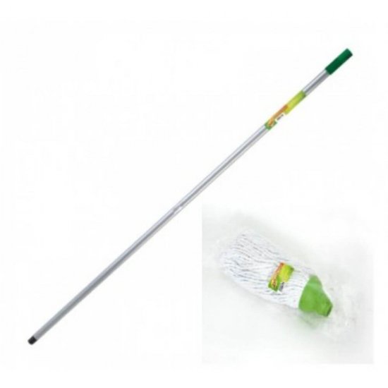 Mop Bumbac SCOTCH-BRITE, 25 cm, Coada 120 cm, Culoare Alba, Mopuri Scotch-Brite, Mop Bumbac Scotch-Brite, Mop Scotch-Brite, Mopuri din Bumbac, Mopuri pentru Curatenie, Mopuri de Bumbac, Accesorii Curatenie, Accesorii Menaj