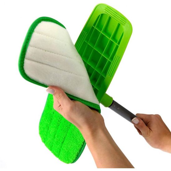 Rezerva Mop Maxi SCOTCH BRITE, Microfibra, Culoare Verde, Rezerve Mop Scotch-Brite, Rezerve pentru Mop Plat, Rezerva pentru Mop Plat, Accesorii Curatenie, Accesorii Menaj