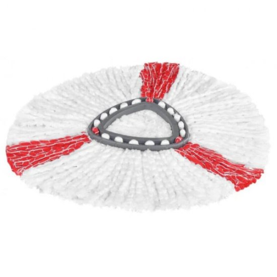 Rezerva Mop Vileda Easy Wring Turbo 2 in 1, Microfibra, Alb/Rosu, Rezerva Mop din Microfibra, Rezerva Mop Microfibra, Rezerva Vileda Easy Wring Turbo 2 in 1, Rezerva Mop Alb cu Rosu, Rezerva pentru Mop, Rezerva Mop Triunghiular