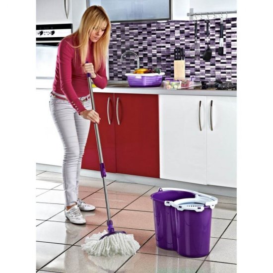 Rezerva Mop Rotativ, 16 cm, Microfibra, Alba, Rezerve pentru Mopuri Rotative, Rezerva pentru Mopuri Rotative, Rezerve pentru Mop Rotativ, Rezerve Articole Menaj, Accesorii Curatenie, Accesorii Menaj