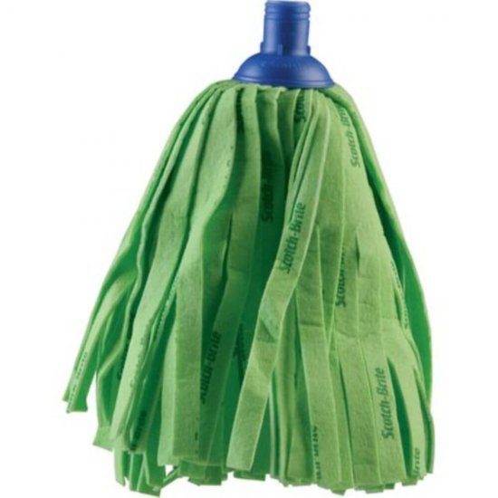 Rezerva Mop SCOTCH-BRITE, 16x8x29 cm, Culoare Verde, Rezerve Mop Scotch-Brite, Rezerve Clasice pentru Mop, Rezerva pentru Mop Standard, Accesorii Curatenie, Accesorii Menaj
