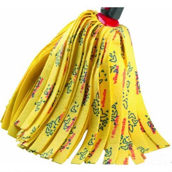 Rezerva Mop cu Benzi Vileda Soft Euroclick, Galbena, Rezerva Mopuri Vileda cu Benzi Microfibra, Rezerve Mopuri Microfibra pentru Interior, Vileda Rezerva Mopuri cu Benzi pentru Interior, Rezerve Mopuri Curatenie Casa, Rezerva pentru Mop Curatenie