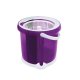 Set Curatenie Rotativ cu 2 Rezerve OTI, Polipropilena, Culoare Mov, Seturi de Curatenie pentru Casa, Galeata cu Centrifuga pentru Curatenie OTI, Galeti cu Centrifuga si Mop, Mop Vortex Rotativ, Mop Rotativ, Galeata si Mop Rotativ