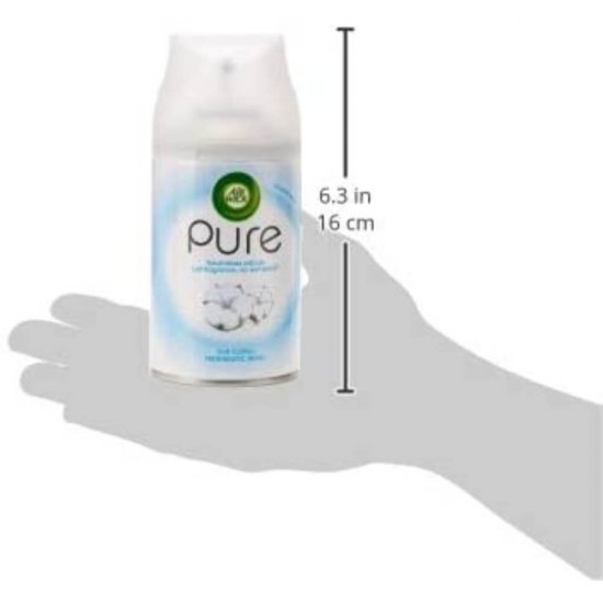 Rezerva Spray Odorizant AIR WICK Freshmatic Pure, Soft Cotton, 250 ml, Parfum Floral, Spray tip Aerosol, Odorizant Camera, Spray de Camera, Spray Odorizant, Rezerva Spray de Camera, Spray Odorizant Parfumat