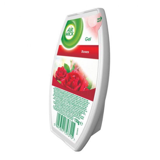 AIR WICK Odorizant Gel Roses, Cantitate 150 g, Parfum de Trandafiri, Odorizant de Camera, Odorizant tip Gel, Odorizant de Camera Air WICK, Gel Odorizant cu Trandafiri, Gel Odorizant pentru Camera, Odorizante AIR WICK