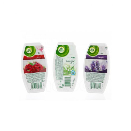 AIR WICK Odorizant Gel Morning Rain, 150 g, Parfum de Lacramioare, Odorizant de Camera, Odorizant Parfumat pentru Camera, Gel Odorizant Lacramioare, Air WICK Odorizant Gel, Gel Odorizant Parfumat, Odorizant pentru Camera AIR WICK