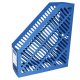 Suport Vertical din Plastic NEBO, Albastru, Dimensiuni 288x84x247 mm, Suport Documente, Suport Documente Albastru, Suport Documente din Plastic, Suport Documente Vertical, Organizator Documente, Organizator Reviste, Organizator Dosare