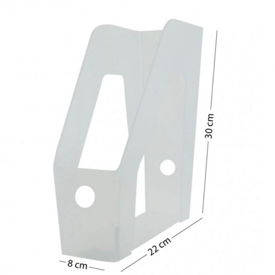 Suport Vertical Documente ECADA, Material Plastic, Transparent, Suport Documente, Suport Documente Transparent, Suport Documente din Plastic, Suport Documente Birou, Organizator Documente, Organizator Reviste, Organizator Dosare