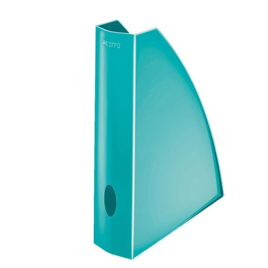 Suport Vertical Documente Leitz Wow, A4, Plastic, Turcoaz Metalizat, Suport Documente Leitz Wow, Suport Vertical pentru Documente, Suport Birou Documente, Suport de Birou pentru Documente, Suport Acte, Suport Hartii