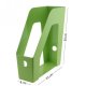 Suport Vertical Documente ECADA, Material Plastic, Verde, Suport Documente, Suport Documente Verde, Suport Documente din Plastic, Suport Documente Birou, Organizator Documente, Organizator Reviste, Organizator Dosare