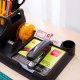 Suport Birou Model 2 Echipat Deli, 7 Compartimente, 16 Accesorii, Plastic, Negru, Suport Birou 7 Compartimente, Suport Birou Echipat 7 Compartimente, Suport Accesorii de Birou, Suport pentru Pixuri si Creioane, Suport Instrumente de Scris