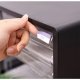 Suport Birou DACO, 4 Sertare, Plastic, 33.8x26.5x25 cm, Negru, Suport pentru Accesorii din Plastic Accesorii Birou, Suport Hartii, Organizator Plastic, Suport Instrumente de Birou, Organizator de Birou cu 4 Sertare