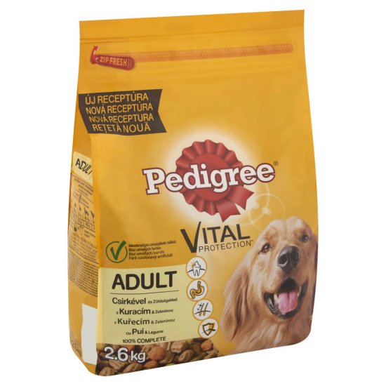 Hrana Uscata pentru Caini cu Pui si Legume Pedigree, 2.6 kg, Hrana Caini, Hrana Caini Pedigree, Mancare pentru Caini Pedigree, Hrana Caine, Hrana Caini, Hana pentru Caini, Hrana pentru Caine, Hrana Uscata pentru Caini