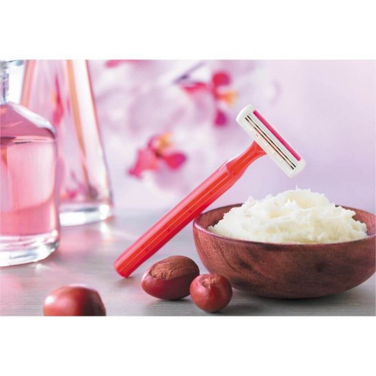 Set 6 Aparate de Ras BIC Pure cu 3 Lame, Roz, Lame Inoxidabile, Lame pentru Ras, Lame de Ras pentru Femei, Set Lame de Ras, Lame de Epilat Femei, Aparate de Ras pentru Femei cu 3 Lame, Aparate de Epilat pentru Femei cu Lame Triple