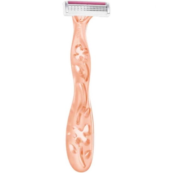 Set 3 Aparate de Ras BIC Miss Soleil Sensitive Aqua cu 3 Lame, Lame Inoxidabile, Lame pentru Ras, Lame de Ras pentru Femei, Set Lame de Ras, Lame de Epilat Femei, Aparate de Ras pentru Femei cu 3 Lame, Aparate de Epilat pentru Femei cu Lame Triple