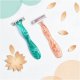 Set 3 Aparate de Ras BIC Miss Soleil Sensitive Aqua cu 3 Lame, Lame Inoxidabile, Lame pentru Ras, Lame de Ras pentru Femei, Set Lame de Ras, Lame de Epilat Femei, Aparate de Ras pentru Femei cu 3 Lame, Aparate de Epilat pentru Femei cu Lame Triple